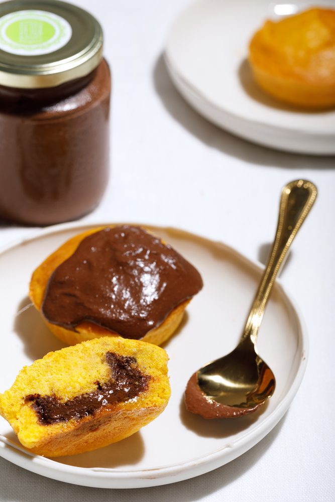 Kit 6 Muffins de Cenoura Recheado + Ganache