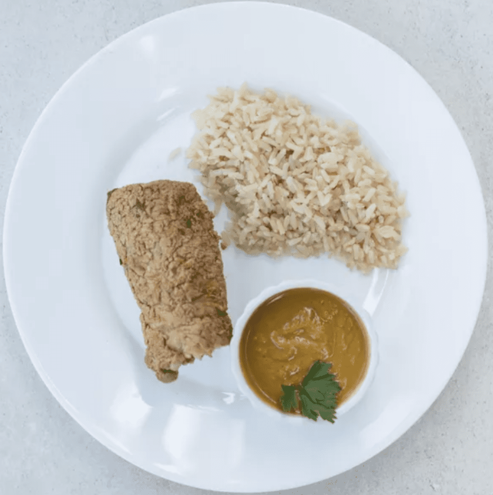 Bracholinha com Purê de Abóbora do SPA